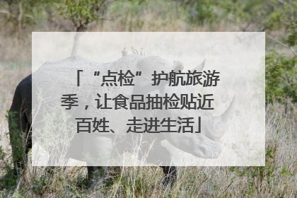“点检”护航旅游季，让食品抽检贴近百姓、走进生活