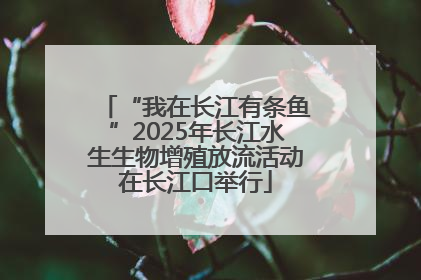 “我在长江有条鱼”2025年长江水生生物增殖放流活动在长江口举行