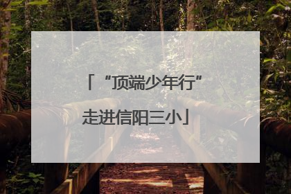 “顶端少年行”走进信阳三小