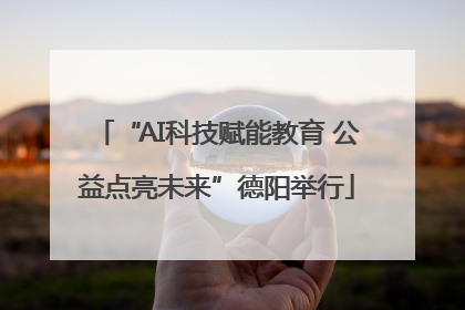 “AI科技赋能教育 公益点亮未来”德阳举行