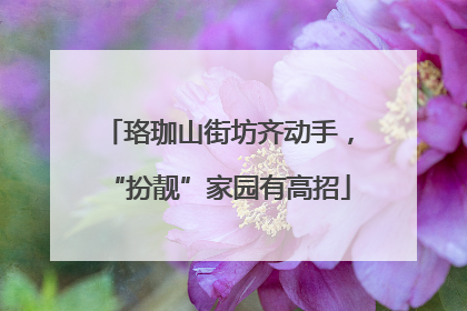 珞珈山街坊齐动手，“扮靓”家园有高招