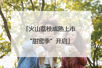 火山荔枝成熟上市 “甜蜜季”开启
