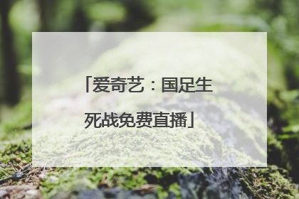 爱奇艺：国足生死战免费直播