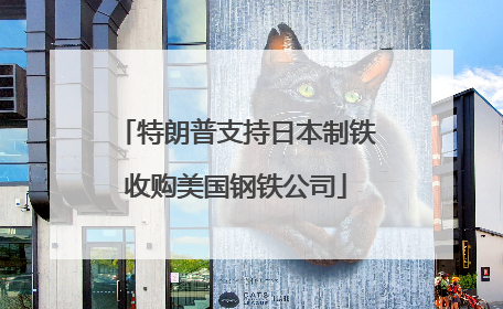 特朗普支持日本制铁收购美国钢铁公司