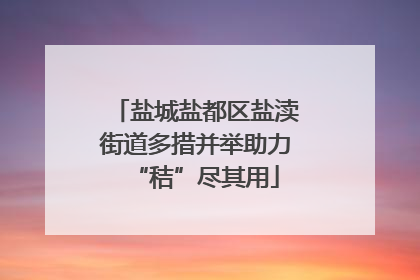 盐城盐都区盐渎街道多措并举助力“秸”尽其用
