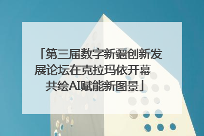 第三届数字新疆创新发展论坛在克拉玛依开幕 共绘AI赋能新图景