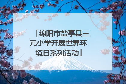 绵阳市盐亭县三元小学开展世界环境日系列活动