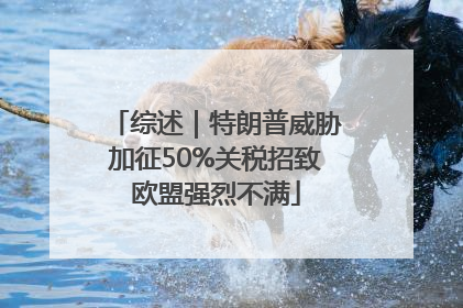综述｜特朗普威胁加征50%关税招致欧盟强烈不满