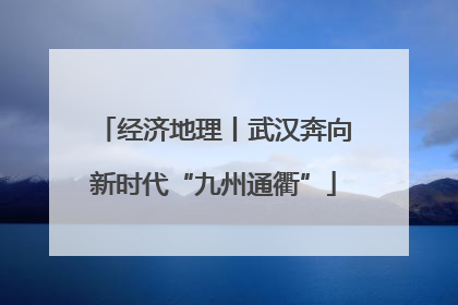经济地理丨武汉奔向新时代“九州通衢”