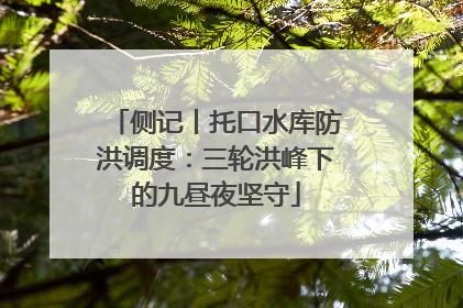 侧记丨托口水库防洪调度：三轮洪峰下的九昼夜坚守