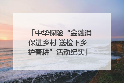 中华保险“金融消保进乡村 送检下乡护春耕”活动纪实