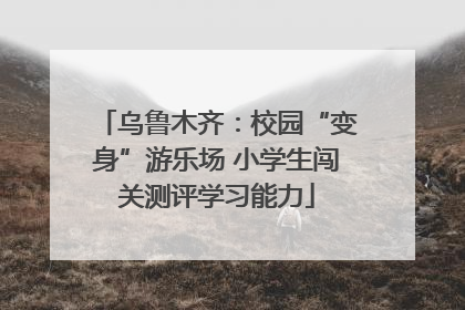 乌鲁木齐：校园“变身”游乐场 小学生闯关测评学习能力