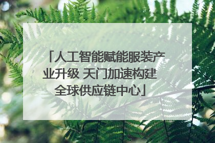 人工智能赋能服装产业升级 天门加速构建全球供应链中心