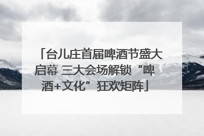 台儿庄首届啤酒节盛大启幕 三大会场解锁“啤酒+文化”狂欢矩阵