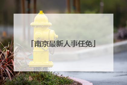 南京最新人事任免