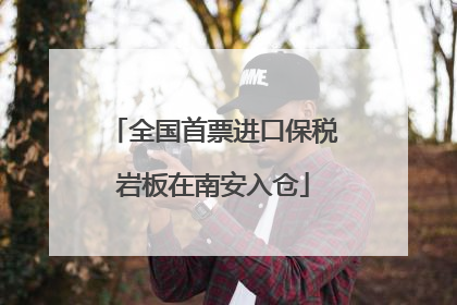 全国首票进口保税岩板在南安入仓