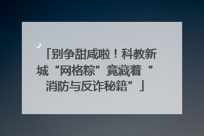 别争甜咸啦！科教新城“网格粽”竟藏着“消防与反诈秘籍”