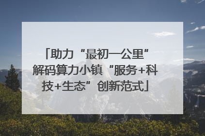 助力“最初一公里” 解码算力小镇“服务+科技+生态”创新范式