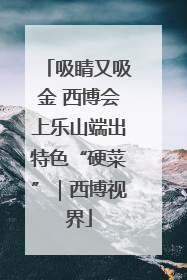 吸睛又吸金 西博会上乐山端出特色“硬菜”｜西博视界