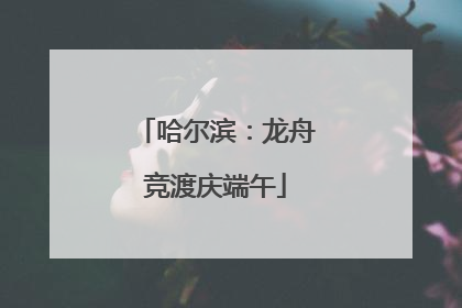 哈尔滨：龙舟竞渡庆端午