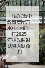 宜宾五中教育集团方水中心校举行2025年少先队退队暨入队仪式