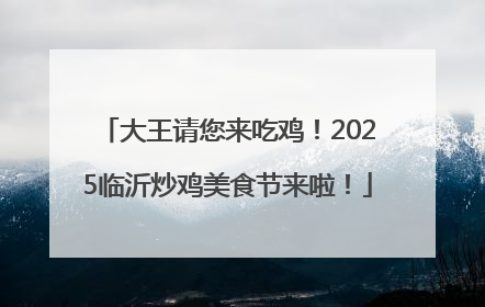 大王请您来吃鸡！2025临沂炒鸡美食节来啦！
