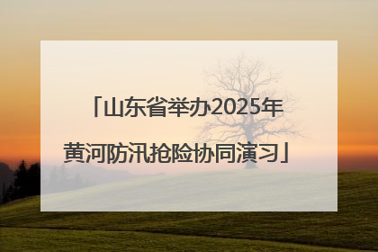 山东省举办2025年黄河防汛抢险协同演习