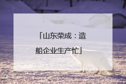山东荣成：造船企业生产忙