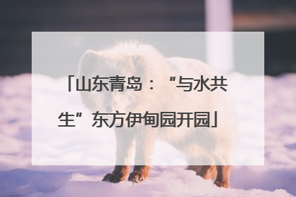 山东青岛：“与水共生”东方伊甸园开园