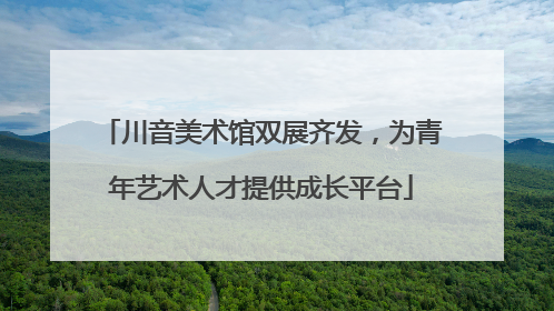 川音美术馆双展齐发，为青年艺术人才提供成长平台