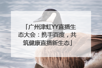 广州津虹YY直播生态大会：携手百度，共筑健康直播新生态