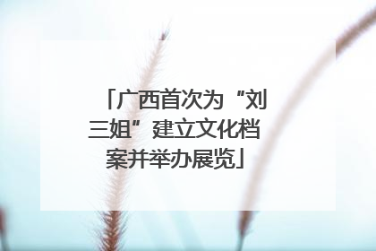 广西首次为“刘三姐”建立文化档案并举办展览