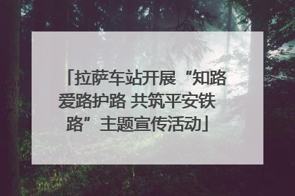 拉萨车站开展“知路爱路护路 共筑平安铁路”主题宣传活动