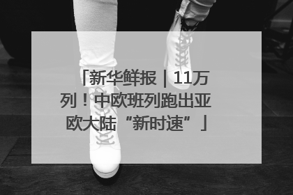 新华鲜报｜11万列！中欧班列跑出亚欧大陆“新时速”