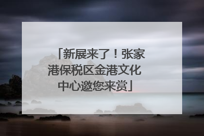 新展来了！张家港保税区金港文化中心邀您来赏