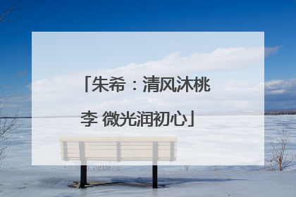 朱希：清风沐桃李 微光润初心