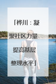 桦川：凝聚社区力量 提高基层整理水平