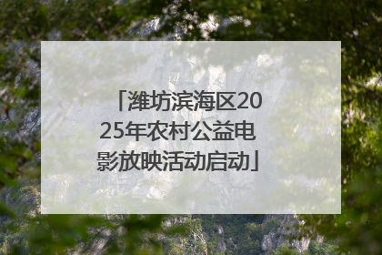 潍坊滨海区2025年农村公益电影放映活动启动