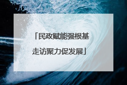 民政赋能强根基 走访聚力促发展