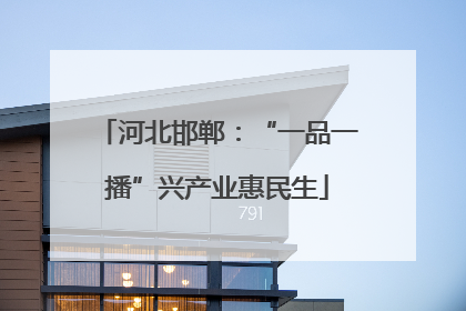 河北邯郸：“一品一播”兴产业惠民生