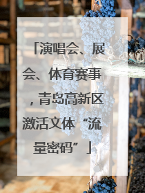 演唱会、展会、体育赛事，青岛高新区激活文体“流量密码”