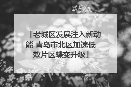 老城区发展注入新动能 青岛市北区加速低效片区蝶变升级