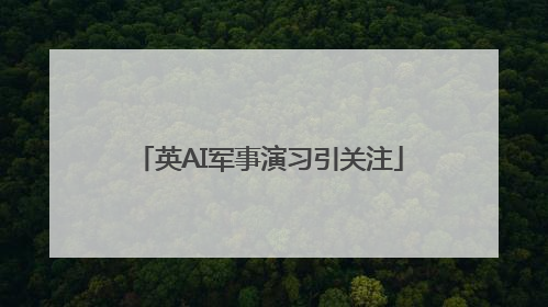 英AI军事演习引关注