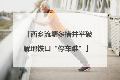 西乡流塘多措并举破解地铁口“停车难”
