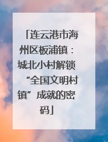 连云港市海州区板浦镇：城北小村解锁“全国文明村镇”成就的密码