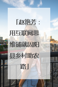 赵艳芳：用互联网思维铺就固阳县乡村助农路