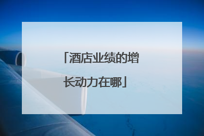 酒店业绩的增长动力在哪