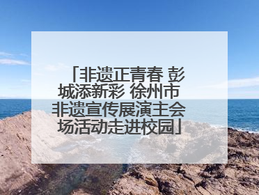 非遗正青春 彭城添新彩 徐州市非遗宣传展演主会场活动走进校园