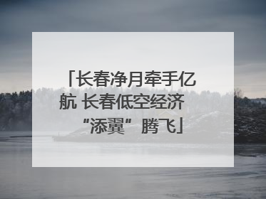 长春净月牵手亿航 长春低空经济“添翼”腾飞