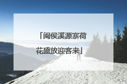 闽侯溪源寨荷花盛放迎客来